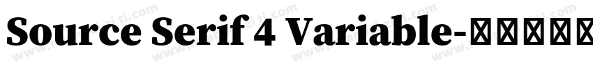 Source Serif 4 Variable字体转换